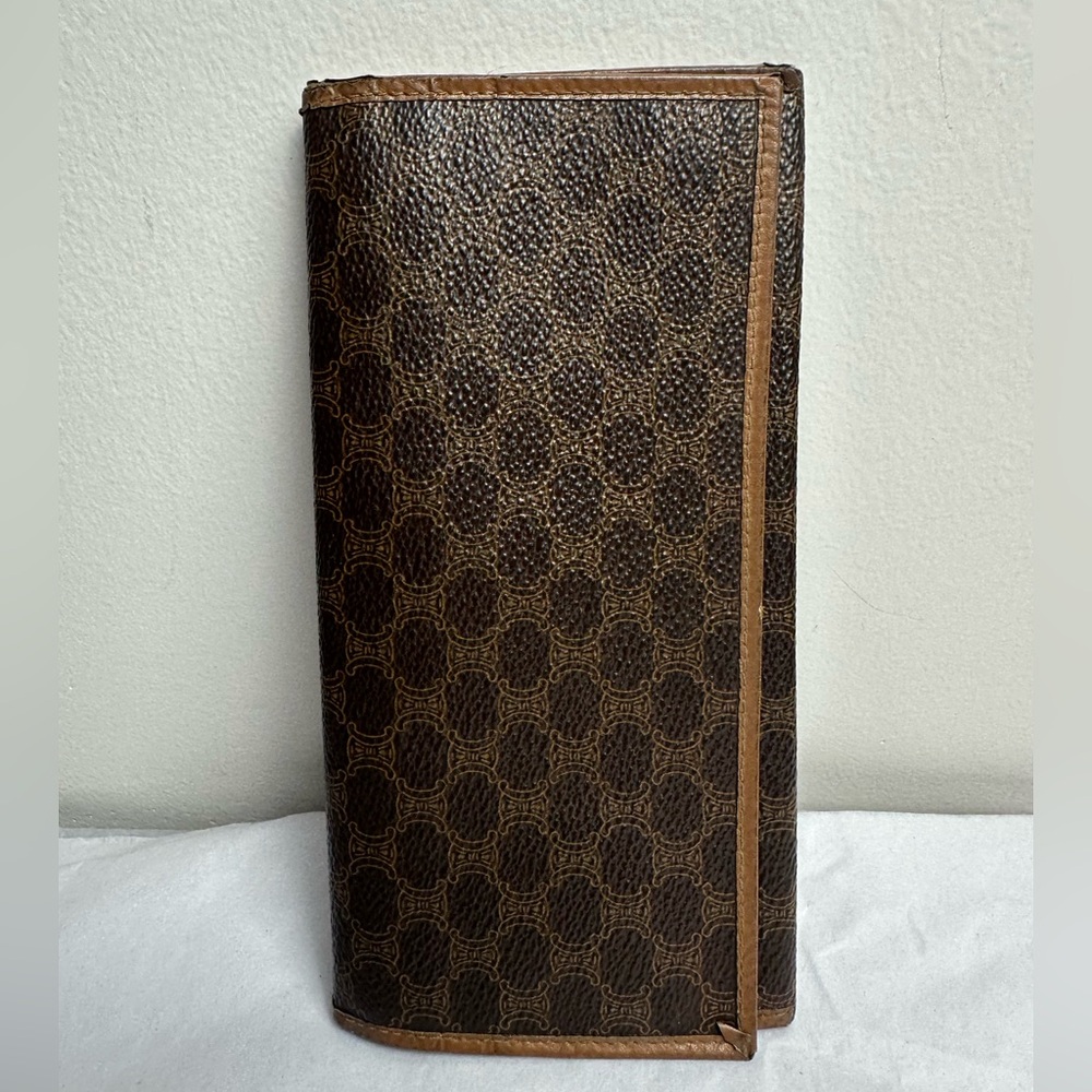 Celine Macadam coated canvas wallet